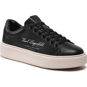 Sneakersy KARL LAGERFELD KL52223 Black Lthr