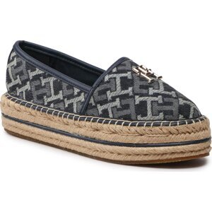 Espadrilky Tommy Hilfiger Th Monogram Denim Espadrille FW0FW06934 Denim Monogram 0G4