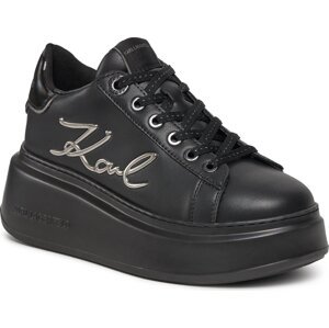 Sneakersy KARL LAGERFELD KL63510A Black Lthr/Mono 00X