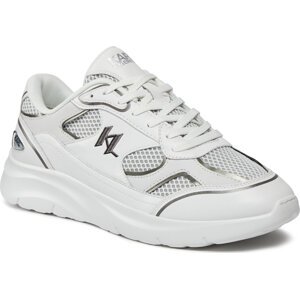 Sneakersy KARL LAGERFELD KL53620 White Lthr/Textile 411