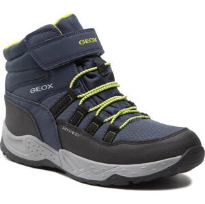 Kotníková obuv Geox J Sentiero B.B Abx C J26FSC 0FUCE C0479 D Navy/Lime