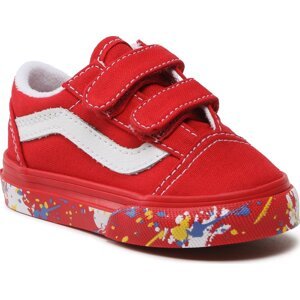 Tenisky Vans Old Skool V VN0A4VJJIZQ1 Paint Splatter Racing Red