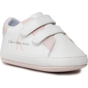 Sneakersy Calvin Klein Jeans V0A4-80780-1582 White/Pink X134