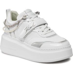 Sneakersy KARL LAGERFELD KL63544 White Lthr 011