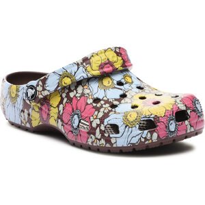 Nazouváky Crocs Crocs Classic Retro Floral Clog 208954 Dark Chery/Multi 6WF