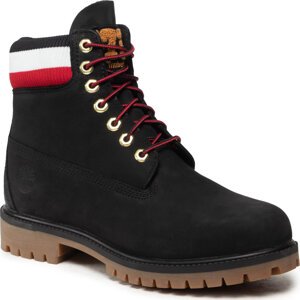 Turistická obuv Timberland Heritage TB0A2GZ90011 Black Nubuck W Red