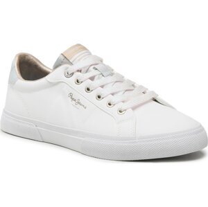 Sneakersy Pepe Jeans Kenton Flag W PLS31444 White 800