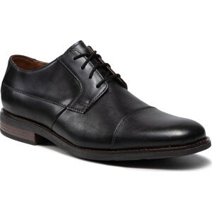 Polobotky Clarks Becken Cap 261231397 Black Leather