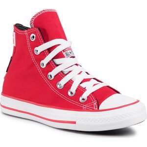 Plátěnky Converse Ctas Hi 167173C University Red/Whi