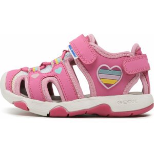 Sandály Geox B Sandal Multy Girl B150DA05014C8238 S Fuchsia/Multicolor