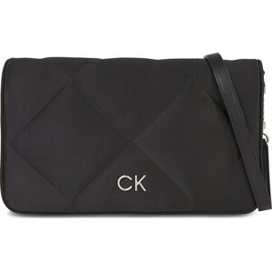 Kabelka Calvin Klein Re-Lock Quilt Shoulder Bag-Satin K60K611300 Ck Black BAX