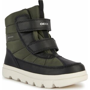 Sněhule Geox J Willaboom Boy B Ab J36LFB 0FU54 C0033 S Black/Military