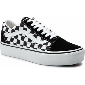 Tenisky Vans Old Skool Platfor VN0A3B3UHRK1 (Checkerboard) Blk/Tr Wht