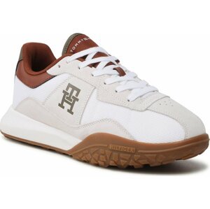 Sneakersy Tommy Hilfiger Retro Modern Runner Mix FM0FM04701 White YBS