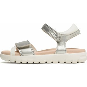 Sandály Geox J Sandal Soleima Gir J35GSA0NFBCC0434 M Silver/White