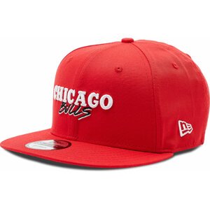 Kšiltovka New Era 9Fifty Chicago Bulls Script Team 60285205 Červená