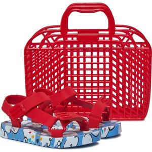Sandály Melissa Mini Melissa Playtime Inf 35691 Blue/Red AS631