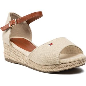 Espadrilky Tommy Hilfiger Rope Wedge Sandal T3A7-32185-0048 M Beige 500