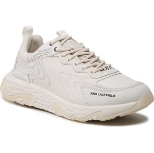 Sneakersy KARL LAGERFELD KL52420 Off White Lthr