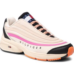 Sneakersy Tommy Jeans Heritage Runner EN0EN01513 Smooth Stone BGE