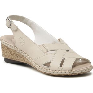 Sandály Rieker 66189-60 Beige