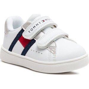 Sneakersy Tommy Hilfiger T1A9-33190-1439 Bianco/Argento X025