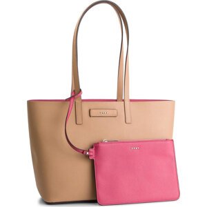 Kabelka DKNY Brayden Md Rvrsbl Tote R83AZ757 Latte/Pink LAW