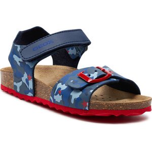 Sandály Geox B Sandal Chalki Boy B922QA 00454 C0735 S Navy/Red