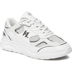 Sneakersy KARL LAGERFELD KL53620 White Lthr/Textile 411