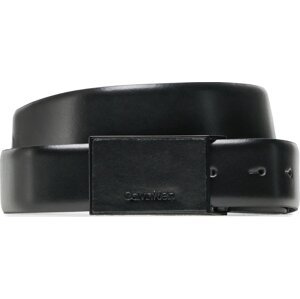 Pánský pásek Calvin Klein Leather Inlay Plaque 35mm K50K510351 BAX