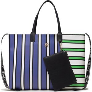 Kabelka Tommy Hilfiger Iconic Tommy Tote Stripe Mix AW0AW14766 0H7