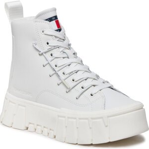 Sneakersy Tommy Jeans Tjw Platform Mc EN0EN02498 Ecru YBL