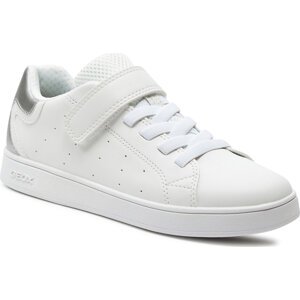 Sneakersy Geox J Eclyper Girl J36LRA 000BC C0007 S White/Silver