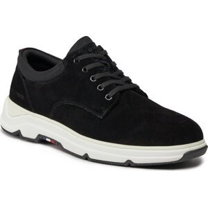 Sneakersy Tommy Hilfiger Casual Hilfiger Hybrid Suede FM0FM04996 Black BDS