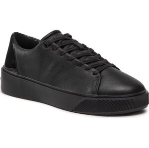 Sneakersy Calvin Klein Low Top Lace Up Lth/Br HM0HM00824 Triple Black 0GL