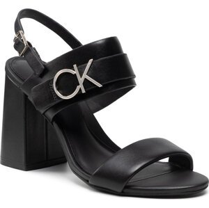 Sandály Calvin Klein Almond Blk Hl 85 W/Hgw HW0HW00710 Ck Black BA