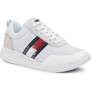 Sneakersy Tommy Jeans Technical Flexi Runner EN0EN00875 White YBS