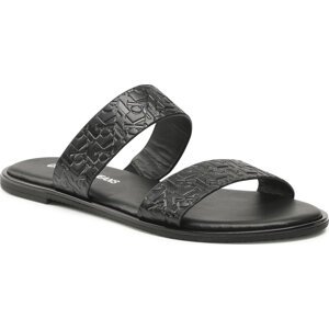 Nazouváky Calvin Klein Jeans Flat Sandal Twostraps Em Pa-Pl YW0YW00141 Black BDS