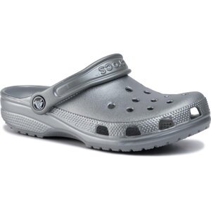 Nazouváky Crocs Classic Metallic Clog 205831 Gunmetal/Roomy Fit