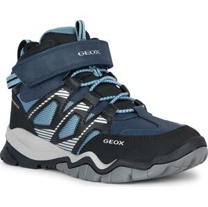 Kotníková obuv Geox J Montrack Boy B Abx J26HBC 0FUME CF44Y M Navy/Lt Avio