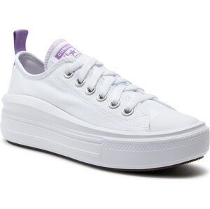 Plátěnky Converse Chuck Taylor All Star Move Color Pop Platform 271717C White/Pixel Purple/White