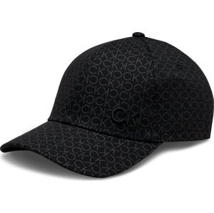 Kšiltovka Calvin Klein Ck Monogram Cotton Cap K60K611999 Černá