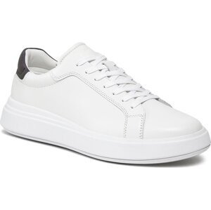 Sneakersy Calvin Klein Low Top Lace Up Pet HM0HM01288 White/Petroleum 0K8