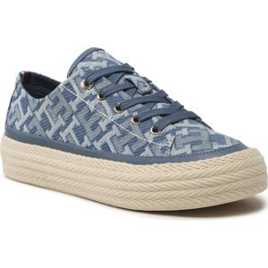 Espadrilky Tommy Hilfiger Vulc Rope Monogram Denim FW0FW07112 Blue Denim Monogram 0G3