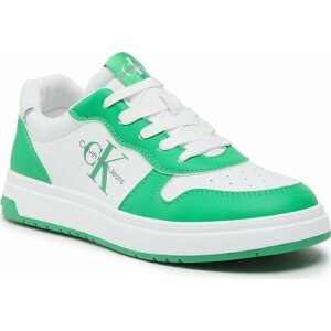 Sneakersy Calvin Klein Jeans Low Cut Lace-Up Sneaker V3X9-80552-1355 M Green/White X042