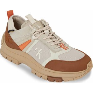 Sneakersy Calvin Klein Jeans Hiking Lace Up Low Cor YM0YM00801 Plaza Taupe/Eggshell/Brown Sugar 0HI