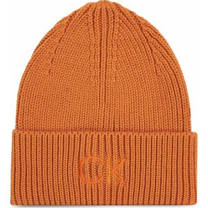 Čepice Calvin Klein Re-Lock Beanie W/Emb K60K608660 Autumn Leaf GAP