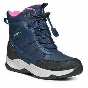 Sněhule Geox J Sentiero Girl B Ab J36FVB 054FU C4268 M Navy/Fuchsia