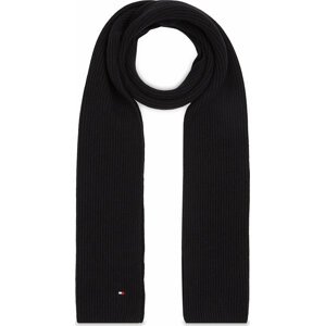 Šál Tommy Hilfiger Essential Flag Scarf AM0AM11480 Black BDS