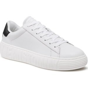 Sneakersy Tommy Jeans Leather Outsole EM0EM01159 White YBR